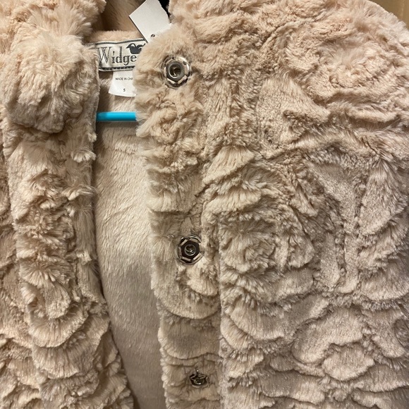 Widgeon Faux Fur Hooded A-Line Rose Coat